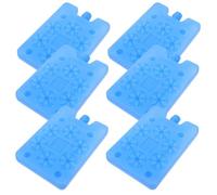 BESPORTBLE 6 Piezas Unidades de Bloques de Hielo Reutilizables para Ventiladores y Neveras Portátiles Diseño Compacto y Duradero para Refrigeración Rápida Camping Picnic y Transporte de