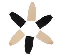 BESPORTBLE 6 Puntas De Plástico Para Bastón De Violín y Violonchelo, Accesorios De Repuesto Resistentes y Compatibles, 6 Piezas En Blanco y Negro Para Reparación y Mantenimiento Del Bastón