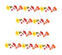 BESPORTBLE 60 Piezas Conos de Tráfico Mini de Plástico para Señales de Tráfico Educativas y Barreras de Construcción Juguetes de Simulación Vial para rol y Aprendizaje Cooperativo