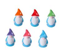 BESPORTBLE 6piezas Adornos Enanitos De Resina Miniaturas Decorativas para Jardín Patio Césped Fiestas y Festivales Figuras De Duendes y Hadas
