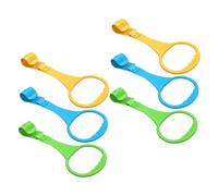 BESPORTBLE 6piezas Anillas Infantiles Para Cunas Agarres Seguros Para Bebés Entrenamiento De Fuerza Brazos Ayuda De Equilibrio y Apoyo Para Gateo y Paseo Colores Surtidos Amarillo Azul Verde