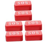 BESPORTBLE 6piezas Caja De Supervivencia Para Actividades Al Aire Organizador De Dispositivos De Supervivencia Compacto y Ligero Para Camping Senderismo y Emergencias
