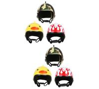 BESPORTBLE 6piezas Casco Divertido para Aves Protección para Gallinas Patos y Loros Sombrero Diseños Coloridos y Duraderos Evita Daños La Cabeza y Garantiza Comodidad