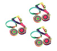 BESPORTBLE 6piezas Correa De Perro Colorida y Práctica De Nylon para Cachorros Arnés y Collar De Traction para Uso Externo Suministros para Mascotas