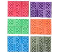 BESPORTBLE 6piezas Esterilla De Picnic Al Aire Manta Plegable De Esterilla para Sentarse La Playa Camping y Jardín Resistente Al Agua y Antiarena Unidades