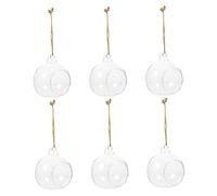 BESPORTBLE 6piezas Jarrones Colgantes De Transparente para Plantas Hidropónicas Soporte Decorativo para Velas y Elegante y para Interior y Exterior