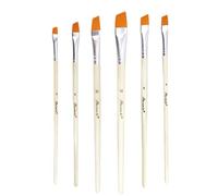 BESPORTBLE 6piezas Lápiz De Acuarela Juego De Pinceles De Nailon para Pintura Mango De Madera y Cuerpo De Aluminio para Dibujo y Pintura Acuarela