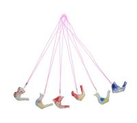 BESPORTBLE 6Piezas Silbatos de Cerámica para Pájaros Acuáticos Musicales y Educativos para Perfectos para Cumpleaños y Celebraciones Incluye Cisne y Colores