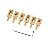 BESPORTBLE 6Piezas Sillín Latón Dorado Para Guitarra Eléctrica Para Entonación y Preciso
