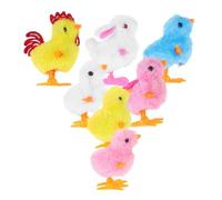 BESPORTBLE 7 Piezas Conjunto de Juguetes de Pascua con Motorización y Conejitos de Peluche Juguetes Coloridos para Fiestas y Bolsas de Habilidades y Seguridad