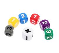 BESPORTBLE 7 Piezas Dados de Operaciones Matemáticas para Herramienta Didáctica de Cálculo Aritmético para Aula Educativos para Aprendizaje Matemático