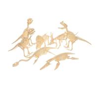 BESPORTBLE 7 Piezas Figuras de Dinosaurios para Juguetes de Esqueleto de Dinosaurio DIY Modelos Realistas y Duraderos para Manualidades y Colecciones Infantiles