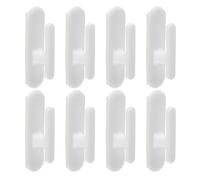 BESPORTBLE 8 ganchos autoadhesivos para cordón de cortinas y persianas, soporte adhesivo blanco para fijar cuerdas, sin taladro, ideal para sala, dormitorio y cocina