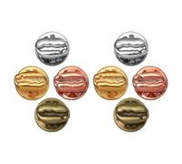 BESPORTBLE 8 Piezas Broche de Granos de Café Pin de Solapa de Camisa Metal Diseño Inspirado en Grano de Café Accesorio de Moda Atuendos Formales y Diversas Ocasiones