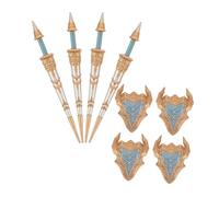 BESPORTBLE 8 Piezas Mini Bloques Plásticos Figuras Acción Caballeros Accesorios para rol Cumpleaños