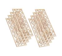 BESPORTBLE 8 Piezas Miniature Wooden Chinese Screen Compact Dollhouse Furniture Divider Sturdy Wood Craft Model For DIY Micro Landscape and Photo Prop Accessories