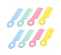 BESPORTBLE 8 Piezas Peine Niña Plástico Colores Surtidos Cepillo Suave Redondo para Recién Nacidos y Cuidado Delicado Cabelludo Sensible Kit Aseo Infantil Portátil