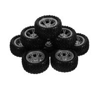 BESPORTBLE 8 Piezas Ruedas de Goma Huecas para Juguetes Ruedas Pequeñas para Manualidades DIY Neumáticos de Repuesto para Coches Absorción de para Vehículos Infantiles