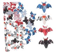 BESPORTBLE 80 Piezas Murciélagos Pequeños Micro Decoración Espeluznante para DIY Manualidades Scrapbooking y Mini Paisajismo