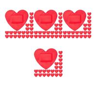 BESPORTBLE 80piezas Apósitos Adhesivos Forma De Corazón Parche Transpirable Para Heridas Cuidado Para Cortes y Arañazos Uso Diario Aire
