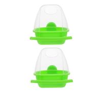 BESPORTBLE 8piezas Alimentador De Aves Profesional Comedero Anti-Salpicaduras para Periquitos y Loros Cuencos De Alimento Resistentes y Transparentes para Jaula De Aves