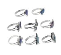 BESPORTBLE 8Piezas Anillos De Estado De Ánimo Para Mujeres Anillos De Apertura Ajustables Color