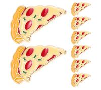 BESPORTBLE 8piezas Broche de Pizza Broches de Comida Rápida Forma de Pizza Broche Kawaii de Dibujos Animados para Vestidos Chaquetas Ropa de Fiesta