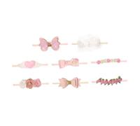 BESPORTBLE 8piezas Diademas de Flores para Bebés Recién Nacidos Lazo sin Rastro Tocado Cabello de Niñas de Meses Diadema Lazo