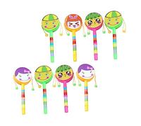 BESPORTBLE 8piezas Juguetes De Percusión Para Bebés De Sonajeros De Tambor Coloridos Juguetes Educativos Sensoriales Para Recién Nacidos Para Estimulación Temprana y Diversión Musical