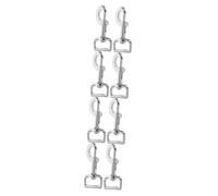 BESPORTBLE 8piezas Mosquetón De Metal para Correa De Perro Clips De Enganche para Mascotas Hebilla De Resorte para Conexión De Correas y Accesorios De Entrenamiento