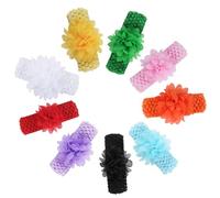 BESPORTBLE 9piezas Diadema De Nailon Realzará Look Suave y Ligera Fiestas Compras Diseño Floral Color Aleatorio