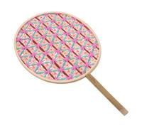 BESPORTBLE Abanicos Tejidos Mano de Bambú Tradicional Ventiladores Portátiles Ligeros para Bodas al Aire Decoración Cultural para Verano y Eventos Interiores