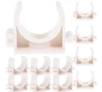 BESPORTBLE Abrazaderas de Tubo en Forma Pvc Blanco para Mangueras de Silicona y Agua, Paquete de 60 Piezas Buena Estabilidad y Soporte Firme para Fijación en Jardín o Cocina