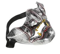 BESPORTBLE Accesorios de la mitad de prajna Víspera de Todos fantasma samurai monster máscara de halloween aterrador máscara de terror máscara de demonio japonés el plastico Dorado