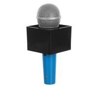 BESPORTBLE Accesorios de Micrófono Simulados Juguete de Micrófono Falso con Bandera de Cubo Cuadrado para Fiesta rol Disfraces de Karaoke