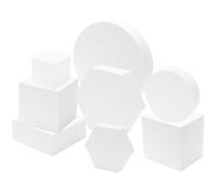 BESPORTBLE Accesorios Fotográficos Tridimensionales 8 Piezas para Maquillajes y Joyería Formas Geométricas para Fondos de Fotografía en Estudio Varios Estilos