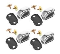 BESPORTBLE Accesorios para Caja de Batería Plata Metal Portátiles Tornillos 4 Piezas para Reemplazo en Instrumentos de Percusión Color Aleatorio