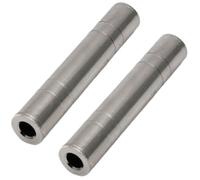 BESPORTBLE Adaptador de Audio 635 MM Hembra a Hembra Conector de Cable Estéreo para Guitarra y Amplificador Conector Jack para Equipos de Audio Domésticos y Profesionales Pack 2 Unidades