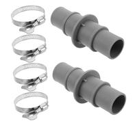 BESPORTBLE Adaptador de Manguera para Piscina Abrazaderas Conector de Resistente para Aspiradora y Bomba de Filtro Montaje Rápido y Compatible para Mantenimiento de Piscinas