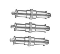 BESPORTBLE Adaptador de Rosca de 1/4 a 3/8 de Hierro Electrochapado Juego de 3 Tornillos Espiga Compactos para Trípodes Soportes de Luz y Equipos Fotográficos
