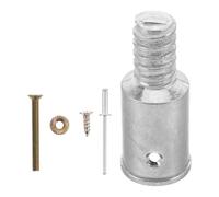 BESPORTBLE Adaptador Metálica de Roscado de Escoba Mango de Aleación de Aluminio 25mm Punta Resistente en Limpieza Hogares y Oficinas