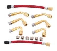 BESPORTBLE Adaptador Válvula Bicicleta con Clip de Inflado Rápido Manguera Extensión y para Bomba Accesorio Portátil para Inflado Fácil Ruedas Profundas