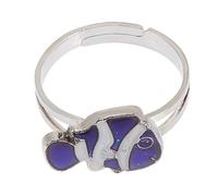 BESPORTBLE Adjustable Thermochromic Color Changing Fish Ring For Women Cute Cartoon Design For Parties And Daily Wear