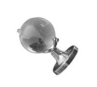 BESPORTBLE Adorno de Globo Geográfico de Cristal Mini Base Estable, Decoración Elegante para Escritorio y Hogar, Obsequio Original para Boda y Fiesta, Modelo Delicado y Compacto