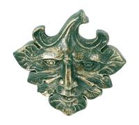 BESPORTBLE Adorno de Pared de Hombre de Hoja Verde: Escultura de Pared Colgante de Espíritu Del Bosque Decoración Colgante de Pared de Hombre Verde Verde