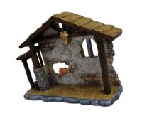 BESPORTBLE Adorno de Resina para Belén Navideño 11 CM Figura Decorativa Religiosa para Interior Miniatura de Casa y Árbol Decoración Navideña para Escritorio y Exposición Cristiana