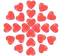 BESPORTBLE Adornos Acrílicos en Forma de Corazón Rojo Translúcido 500 G para Rellenar Jarrones Decoración de Mesas en Bodas San Valentín y Fiestas Piezas para Manualidades y Detalles