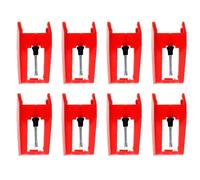 BESPORTBLE Agujas de Repuesto para Tocadiscos Vinilo Aguja de Cartucho de Rubí 8 Unidades para Fonógrafos Antiguos Compatible con Varios Tocadiscos Accesorio Duradero para Audio Vintage