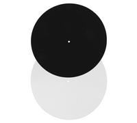 BESPORTBLE Alfombrilla Antideslizante de Fieltro para Plato Giratorio, 2 Piezas (negro y, 2 Cm), Antivibración y Antiestática para Discos de Vinilo, Accesorio para Tocadiscos