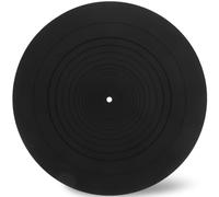 BESPORTBLE Alfombrilla para Tocadiscos de Vinilo de Silicona Negra 295 Mm Antivibración Antiestática Durable para Mesa Giratoria y Bloc de Discos de Vinilo